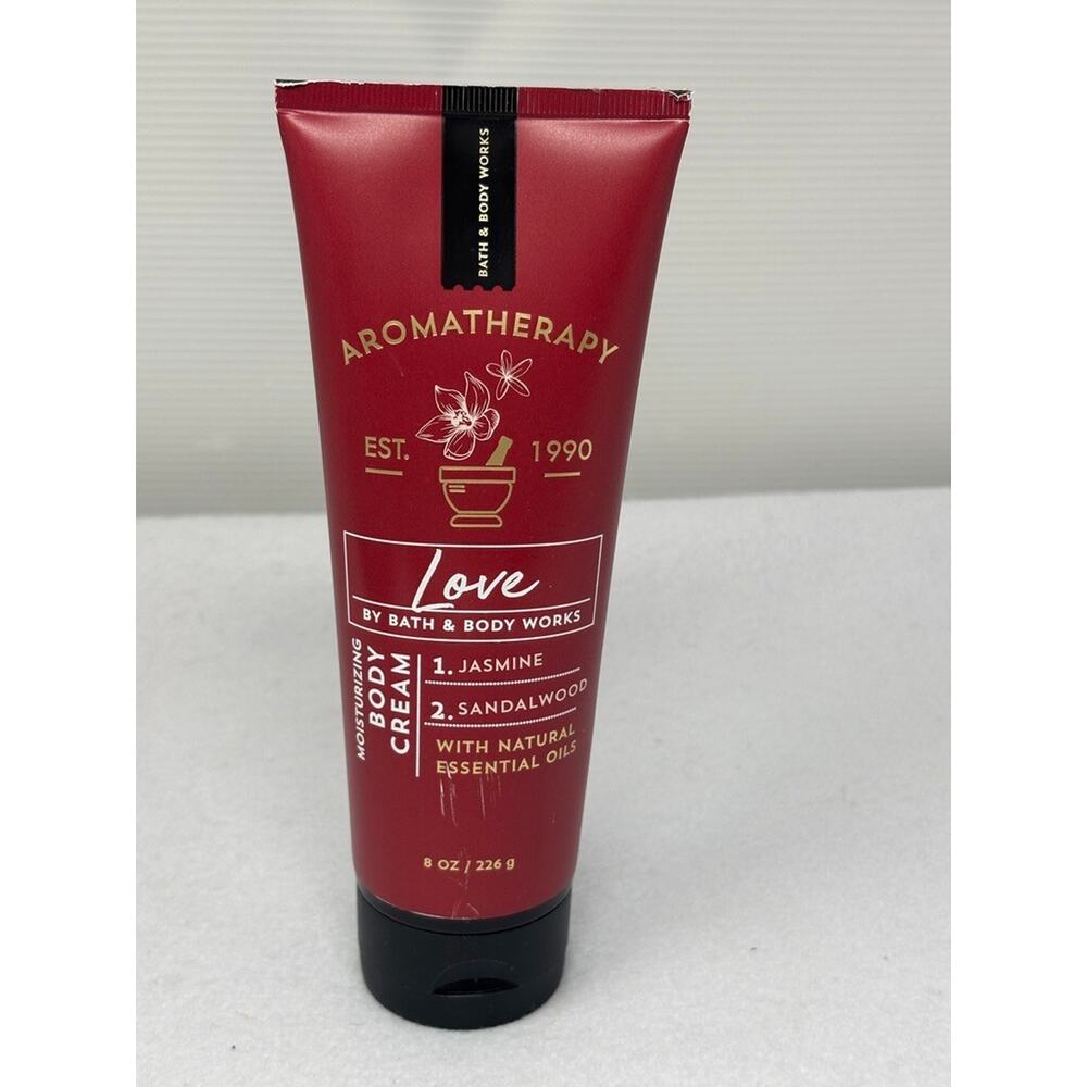 Bath & Body Works Aromatherapy LOVE JASMINE SANDALWOOD Body Cream Lotion 8 oz